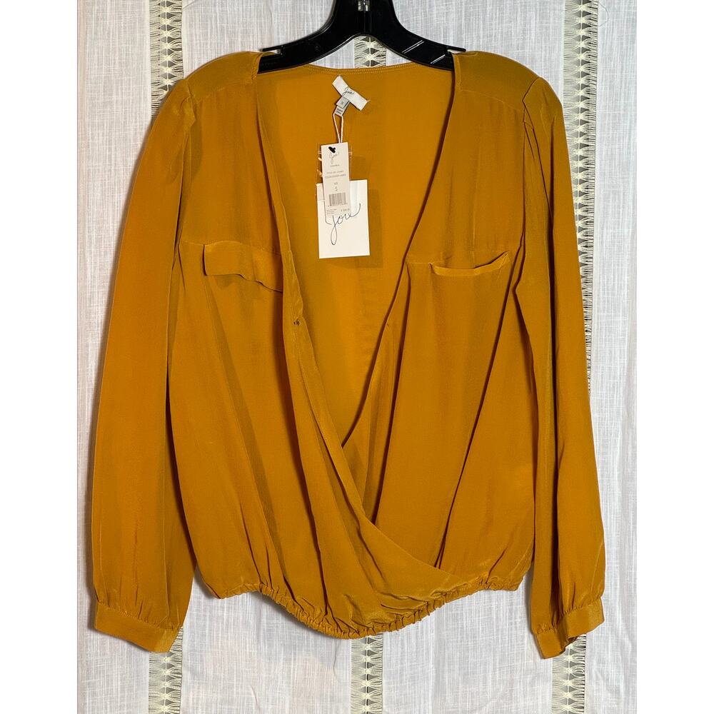 NWT Joie Istanbul Blouse Nordstrom Bergdorf Golden Amber‎ $228 Designer